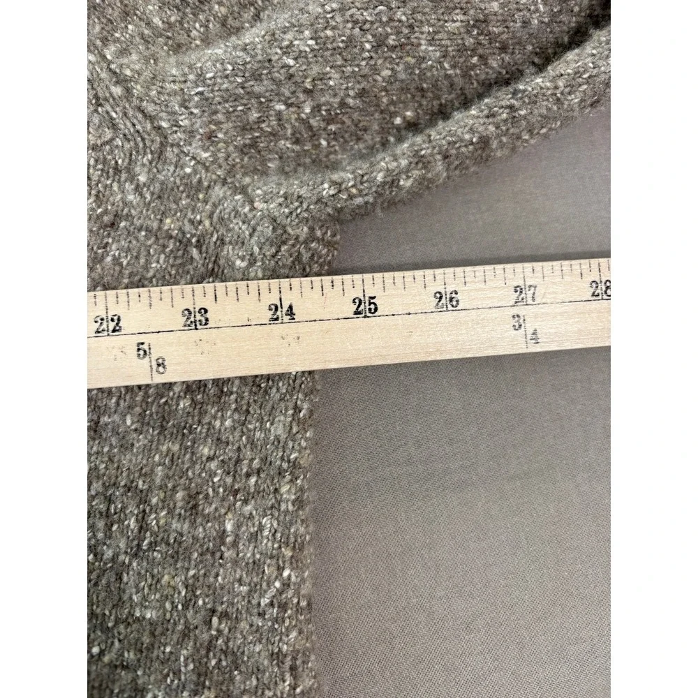 Polo Ralph Lauren Sweater Men XL Beige Speckled Wool Mockneck Button Pullover